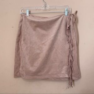 Demi High Waisted Fringe Mini Skirt Kittenish